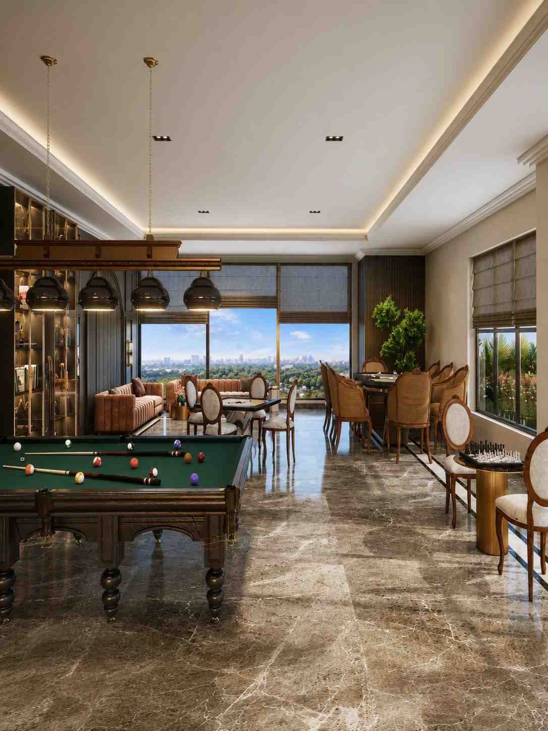 Rooftop lifestyle at Mayfair River Residences