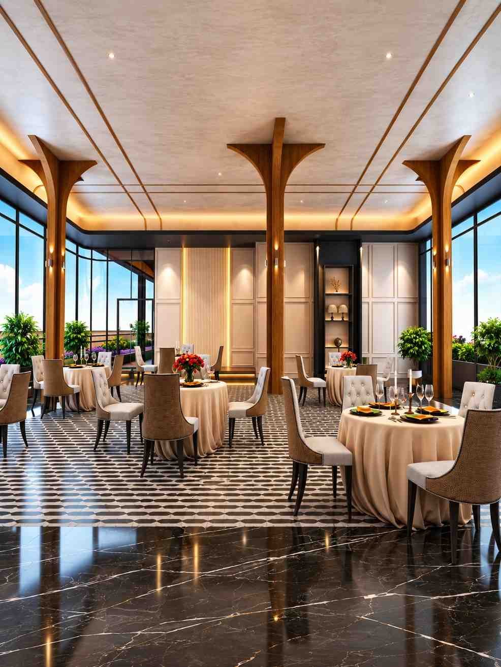 Social spaces at Mayfair River Residences